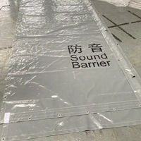 Bâche acoustique réutilisable en PVC laminé avec logo personnalisé LVJU, barrière acoustique souple et légère