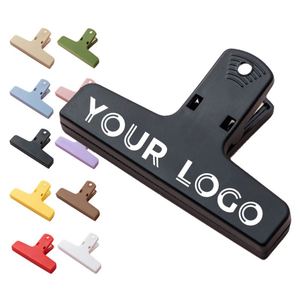 Promotional Gift Colored Plastic Hand Account Bill Clip Custom Magnet Memo Clip Student Book Clip With Logo Wholesale - Product Image 1
