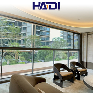 HAIDI Ventanas corredizas de aluminio grandes de 6 vías insonorizadas y resistentes a la lluvia para villas y <span class=keywords><strong>apartamentos</strong></span> - Product Image 4