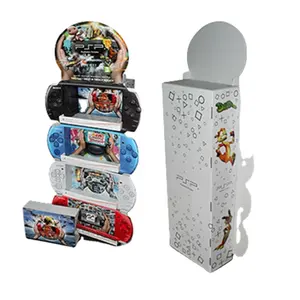 HOT Wholesale Paper Board Game Floor Pocket Stand Video Cardboard Display For Play Disc