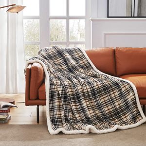 Logo personnalisé Vente en gros <span class=keywords><strong>Couverture</strong></span> réversible en peluche brodée en polyester pour adultes Autre Sherpa <span class=keywords><strong>Couverture</strong></span> jetable en flanelle polaire - Product Image 2