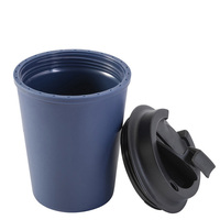 Gobelet à café de voyage en plastique PP à double paroi durable, tasse à café réutilisable avec couvercles, isolation thermique, utilisation au bureau