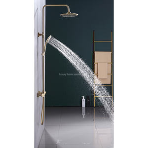 Grifo moderno, barra redonda, temperatura constante, palabras solares, dibujo de pulverización manual, traje de oro de circonio, boquilla de ducha de temperatura constante - Product Image 5