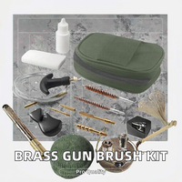 GenesisBrush Kit Pembersih Senjata Api Anti-Penyumbatan Khusus dari Kuningan, Alat Pembersih Senjata Api Kelas Industri, Dukungan OEM