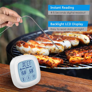 Termometro Digitale per Carne con Sonda, Grande Display LCD Touchscreen, Timer e Allarme, Certificazione FDA per Carne e Liquidi - Product Image 5