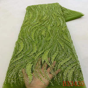 Haute qualité nigérian mariée brodé soluble dans l'eau Aso Ebi africain Guipure cordon dentelle pour robe - Product Image 1