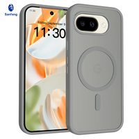 Funda para Google Pixel 10A, Gris Mate Translúcido, de Lujo, Suave al Tacto, Personalizada, Antigolpes, Magnética, Venta al Por Mayor de Fábrica