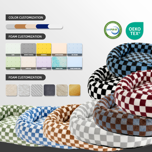 Camas Redondas Ortopédicas de Espuma Viscoelástica para Perros Grandes y Gatos, Cojines Lavables con Funda Extraíble, Cama Personalizada para Perros - Product Image 3