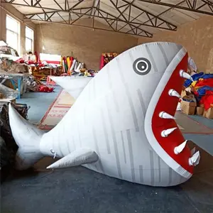 巨大なインフレータブルジンベイザメ動物ぶら下げクジラ海マスコットインフレータブルホエールモデル装飾用