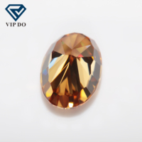 Moissanite champagne foncé taille ovale pierres précieuses en vrac VVS1 GRA prix de gros diamants Moissanite pour la fabrication de bijoux
