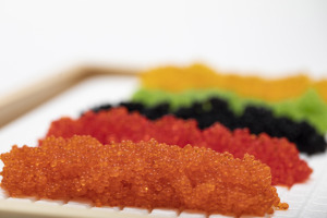 Œufs de poisson volant saumon <span class=keywords><strong>Tobiko</strong></span> assaisonnés, nourriture japonaise, surgelés BQF, en sachet et en boîte - Product Image 5