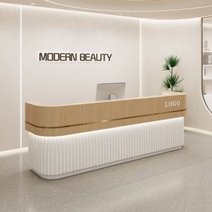 <span class=keywords><strong>Comptoir</strong></span> de réception peint en usine, simple, incurvé, pour salon de <span class=keywords><strong>beauté</strong></span>, caissier, bureau de consultation, <span class=keywords><strong>formation</strong></span> - Product Image 3