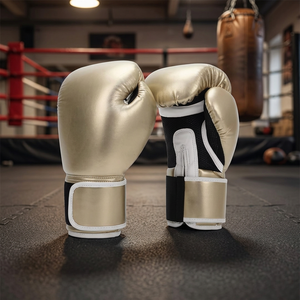 Guantes de Boxeo, Guantes de Fitness de 10OZ, Guantes de Boxeo Profesionales de PU para Entrenamiento de Boxeo - Product Image 3