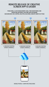 Siêu ai khung kỹ thuật số 21.5/32/43/55 inch tường thông minh nghệ thuật kỹ thuật số ảnh khung ảnh wifi 32 inch LCD Canvas video nft hiển thị - Product Image 6