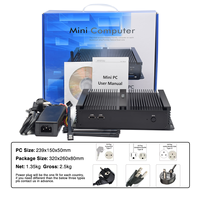 Nouvel ordinateur miniature sans ventilateur Hystou Industrial K4 Core I5-4200U, double RJ45 LAN, 6 USB, 6 RS232 COM/VGA, Win 11, SSD+HDD, 3 ans de garantie