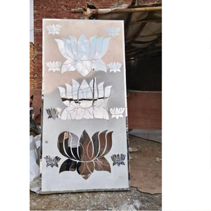 Bridal <b>Wedding</b> Stage Platform with <b>Decorative</b> Mirror Backdrop Stylish Setup for Marriage Ceremony Engagement Reception - Product Image 1