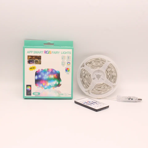 Aoying-tira de luces Led de Navidad para exteriores, cadena de luces de colores mágicos, de línea de cuero, RGB - Product Image 1
