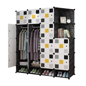 Kabinet Modular untuk hemat ruang kabinet lemari rak penyimpanan sepatu Armoire Chambre - Product Image 1