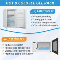 Vente en gros de packs de glace en gel souple multi-formes personnalisés petits packs chauds et froids réutilisables au micro-ondes avec logo