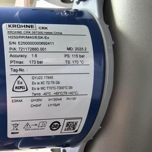 NUEVO Medidor de Flujo de Área Variable Krohne H250/RR/M40 para Gases y Medidor de Flujo Másico Coriolis H250/RR/M40/ESK-EX - Product Image 5