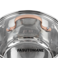 Ustensiles de cuisine de qualité supérieure, ensemble de 8 casseroles et poêles en acier inoxydable, ensemble de batterie de cuisine classique avec poignées dorées