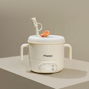 Bol en silicone et acier inoxydable anti-déversement pour bébé, <span class=keywords><strong>rechargeable</strong></span>, garde les aliments au chaud - Product Image 1