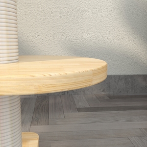 Grande maison en bois pour <span class=keywords><strong>chat</strong></span> et arbre à <span class=keywords><strong>chat</strong></span> avec condo, mobilier de jeu pour animaux de compagnie avec poteau à gratter, arbre à <span class=keywords><strong>chat</strong></span> et griffoir durables pour chatons - Product Image 4