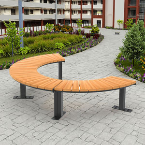 Banc d'arbre moderne multi-usage en métal et en bois pour mobilier d'extérieur pour les patios écoles villas hôpitaux parcs - Product Image 4
