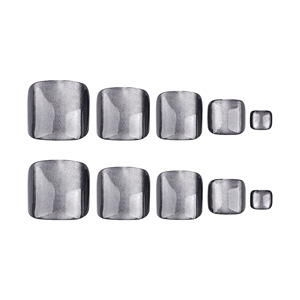 24Pcs <span class=keywords><strong>Faux</strong></span> <span class=keywords><strong>Ongles</strong></span> d'Orteils Carré Oeil de Chat Gris <span class=keywords><strong>Ongles</strong></span> <span class=keywords><strong>Pieds</strong></span> <span class=keywords><strong>Ongles</strong></span> Conseils Artificiels Presse Sur <span class=keywords><strong>Ongles</strong></span> - Product Image 2