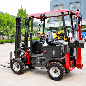 Minicargadora Multifunción de 1.5 Toneladas 4x4 con Horquilla Delantera y Excavadora Trasera, Pequeña <span class=keywords><strong>Retroexcavadora</strong></span> para Venta - Product Image 3