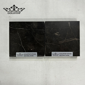 Dalles de marbre chinois <span class=keywords><strong>Saint</strong></span> <span class=keywords><strong>Laurent</strong></span> poli de luxe GOLDTOP avec veines dorées pour piliers de hall de luxe et comptoirs haut de gamme - Product Image 4