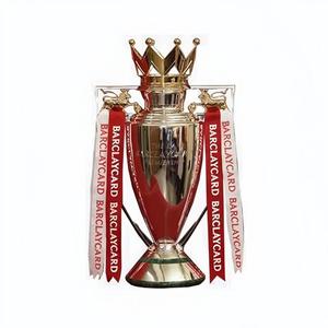 <span class=keywords><strong>Trofeo</strong></span> de Fútbol Personalizado de Fábrica, Plateado con Corona Dorada, OEM/ODM para Premios de Clubes y Torneos - Product Image 5