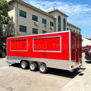 大型 モバイルキッチン ファストフード カート トレーラー 販売用 フルキッチン搭載 シャワルマ フードトラック 18フィート 輸送コンテナ型 - Product Image 4