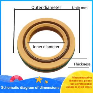Sello de resorte PTFE <span class=keywords><strong>PI</strong></span> Sellos resistentes a la corrosión resistentes a altas temperaturas Adecuado para condiciones de trabajo giratorias Resistente al desgaste - Product Image 3