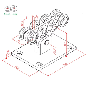 Rueda de puerta en voladizo, rodillo de puerta de <span class=keywords><strong>carro</strong></span> <span class=keywords><strong>para</strong></span> puerta corredera automática, rodillo de puerta colgante - Product Image 5
