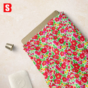 Menerima kustomisasi cetak bunga antik cetakan botani 80s kepadatan tinggi kain kebebasan London lembut untuk garmen wanita - Product Image 3