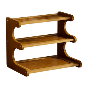 Étagère de rangement multi-niveaux à 3 étages en MDF, organisateur de bureau pour cuisine, bureau, comptoir de maison, support pour tasses à thé - Product Image 5