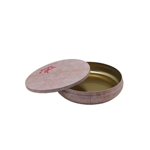 Boîte en fer blanc personnalisée professionnelle pour cosmétiques et cadeaux de festival, avec logo personnalisé, finition brillante, impression offset, forme <span class=keywords><strong>camée</strong></span>, marque TW - Product Image 1