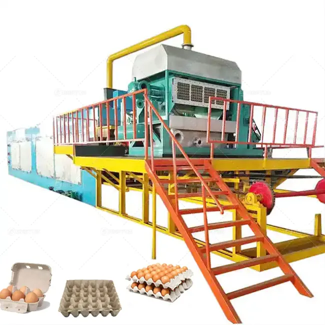 Beston gruppo 4000 pcs/h rifiuti giornale di riciclaggio automatico carta uovo vassoio di produzione macchina