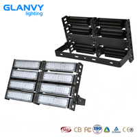 Projecteur LED modulaire IP66 en aluminium pour stade, mât haut, 500W, système d'éclairage industriel extérieur pour terrains de football et ports