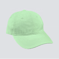 Casquettes de baseball unisexe pour adulte, vert menthe, non structurées, en sergé, avec lettres personnalisées, design de mode de haute qualité, style décontracté, pour le golf
