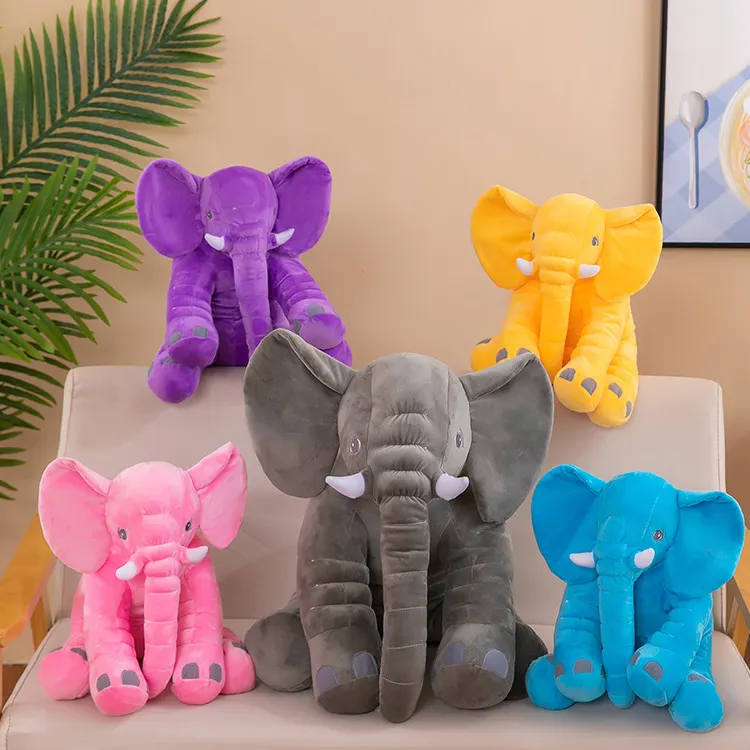 Anime Elefantes Almohada Peluche bebé elefante suave almohada niños regalos elefante relleno muñeca Elefantes Decoracion
