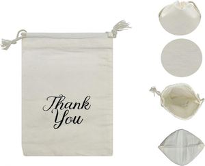 Bolsas de Regalo de Lona de Algodón con Cordón, Reutilizables, a Prueba de Polvo, con Logotipo Personalizado, para Regalos de Navidad - Product Image 6