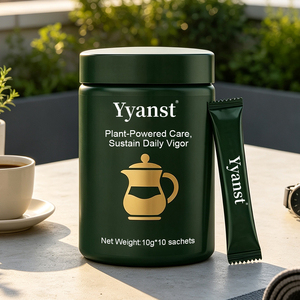 Café Instantáneo Plant Powered Care, Vigor Diario Sostenible, Apoyo Vital Herbal Natural, Paquete de Sobres de 10g, Productos de Bienestar OEM - Product Image 2