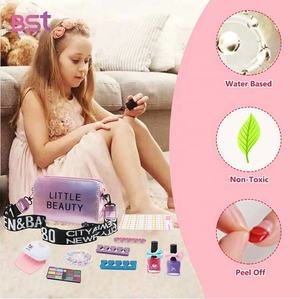Hot Sale Little Girls Nail Toy Makeup Kit Toys Pretend Cosmetics Set <strong>Dressing</strong> <strong>up</strong> Bag Game for Girls <strong>Toddlers</strong> - Product Image 2