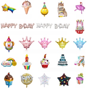 ซื้อชุดลูกโป่งอลูมิเนียมรูปมงกุฎตัวตลก HLC Happy Birthday Letters สำหรับตกแต่งงานวันเกิด Feliz Dia Balloon Party Favor - Product Image 5