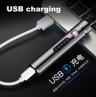 Dericsson Mini USB Allume-cigare électronique Double arc pour homme et femme Logo personnalisé Support torche en métal