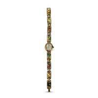 Montre-bracelet pour femme, vintage, en acier inoxydable doré, avec cadran ovale en nacre, mouvement à quartz, bijou, bracelet de montre
