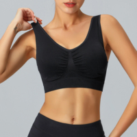 Sujetador inalámbrico sin costuras para mujer, bralette acolchado cómodo, minimizador adelgazante para busto grande, sujetador invisible tipo camiseta, sujetador con soporte, talla grande