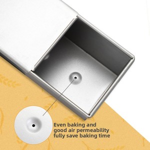 Nueva Molde Rectangular para Pan Tostado, Antiadherente, Apta para Horno, Sin Recubrimiento, de Aluminio, 250g/450g/600g/750g/1000g/1200g - Product Image 4